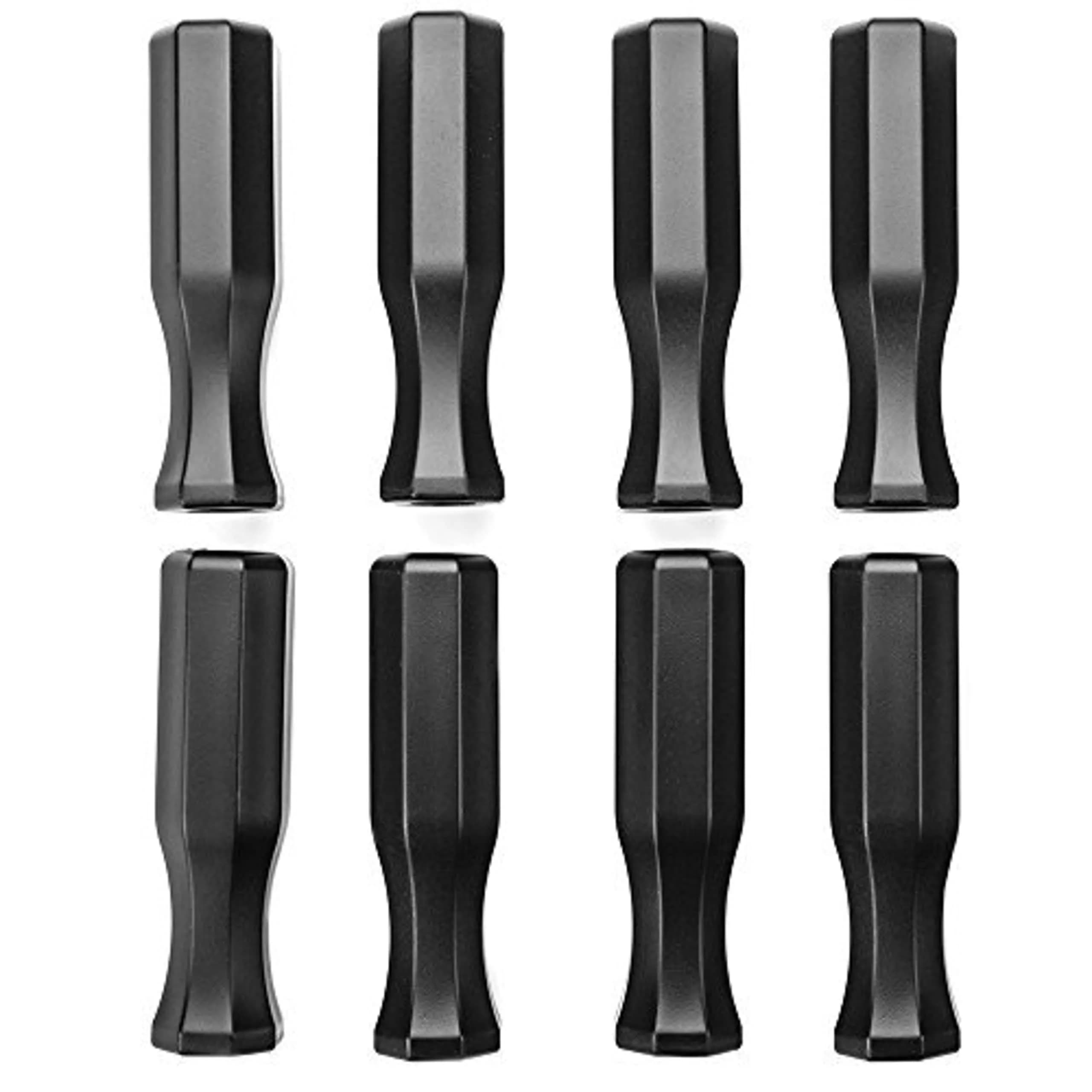 Brybelly Octagonal Handles for Standard Foosball Tables (8 Pack) | Ergonomic Plastic Handles for 5/8 inch Rods