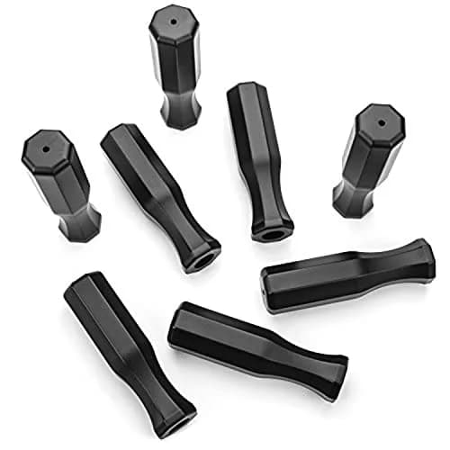 Brybelly Octagonal Handles for Standard Foosball Tables (8 Pack) | Ergonomic Plastic Handles for 5/8 inch Rods thumbnail 2