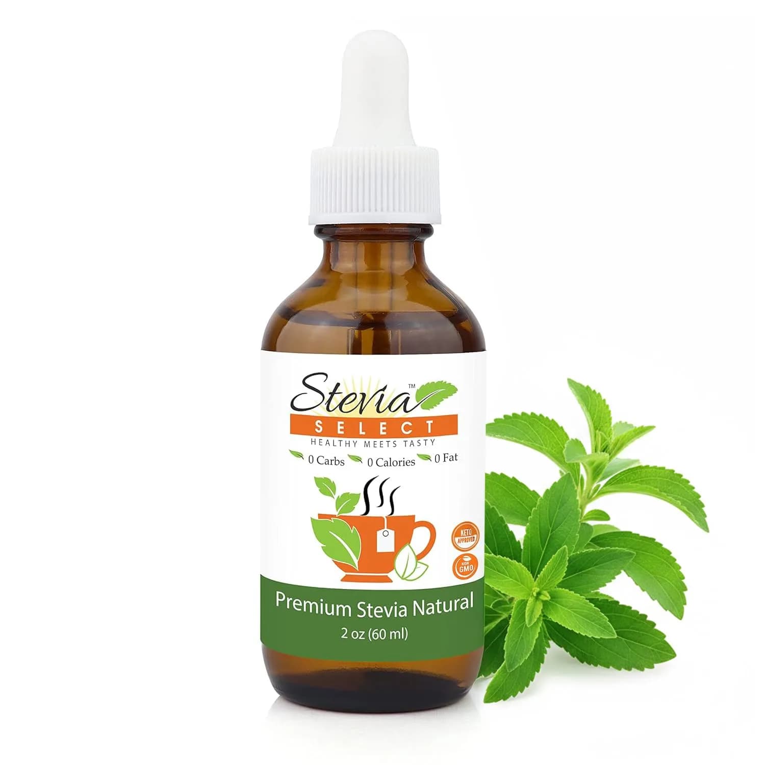 Stevia Select Organic Stevia Powder Sugar Free Plant Based Stevia Sweetener 454g (16 Oz) | Pure Stevia Extract No Additives Zero Calorie — Liquid Sweetener / 2 Ounce