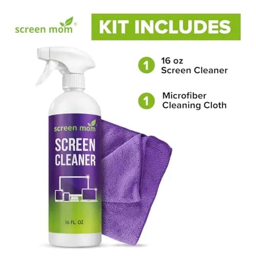 Screen Mom Screen Cleaner Spray 16oz | Streak-Free, Alcohol-Free, Microfiber Cloth thumbnail 7