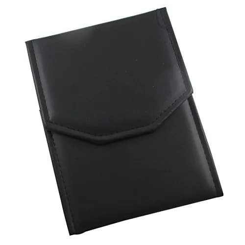 Isaac Kieran Black Leatherette Necklace Jewelry Travel Folder Storage Case | Elegant Gift Organizer (6.7" x 5.5") thumbnail 1