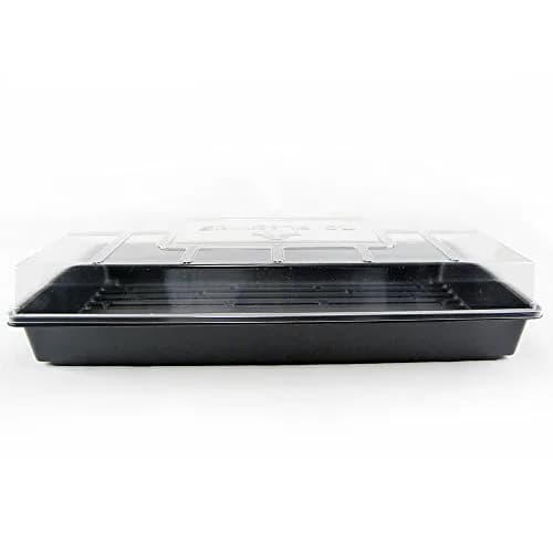 Living Whole Foods Plant Tray 10x20 Inch | Clear Plastic Humidity Dome for Seedlings thumbnail 2