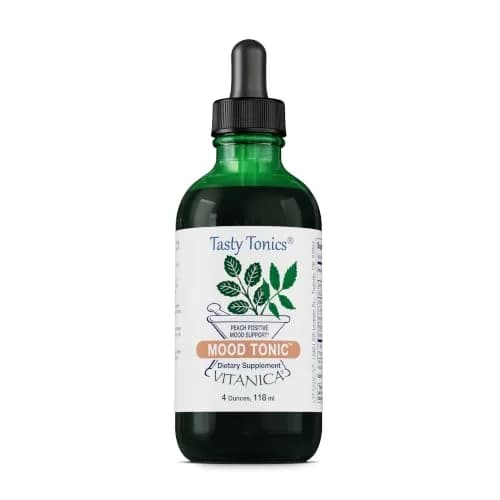 Vitanica Mood Tonic, Vegan, 4 fl oz | Supports Healthy Mindset & Stress Response thumbnail 1
