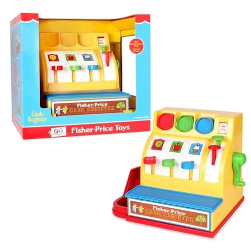 Basic Fun Retro Cash Register | Classic Pretend Play Toy for Kids Ages 2+ thumbnail 1