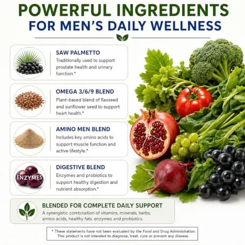 Brieofood Multi for Men 180 Tablets | Supports Energy & Prostate Health thumbnail 5