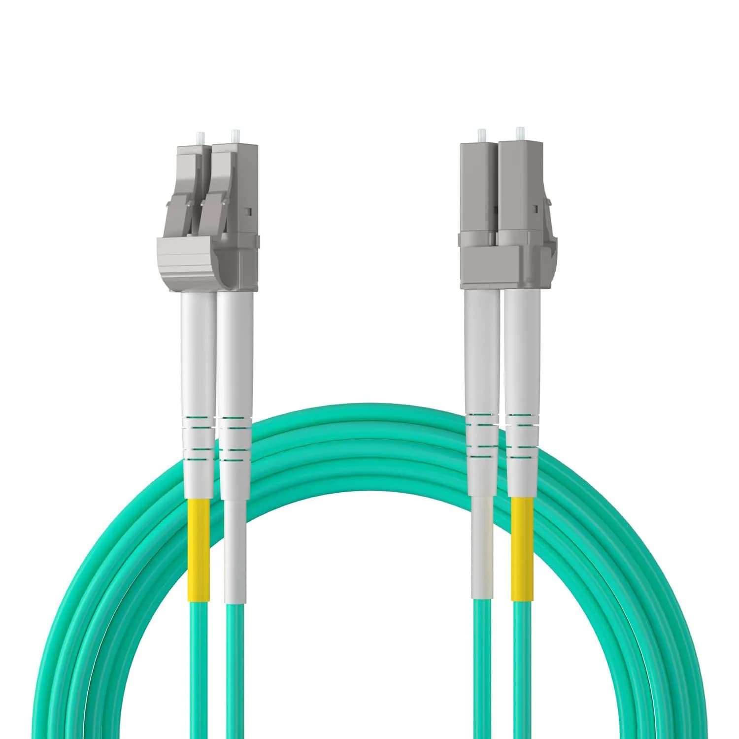 10Gtek OM3 LC-LC Duplex Fiber Patch Cable 5m (16.4ft) | 10Gbps Multi-Mode LSZH - main product image