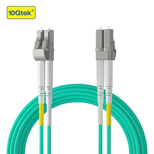 10Gtek OM3 LC-LC Duplex Fiber Patch Cable 10Gbps 10-Meter (32.8ft) | Bend-Insensitive Multimode Jumper thumbnail 3