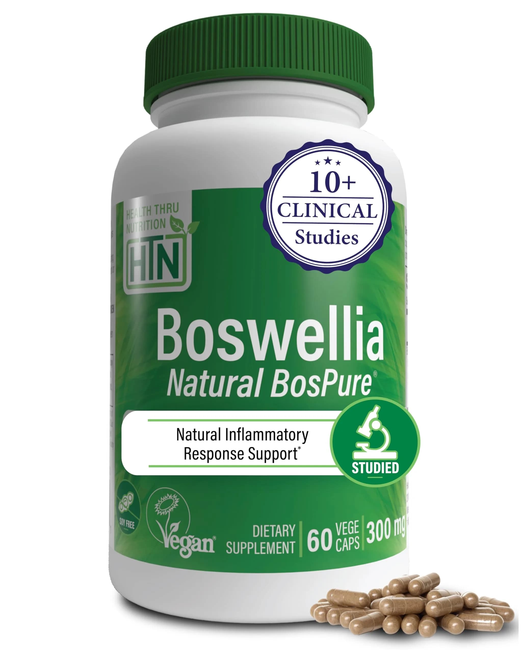 Health Thru Nutrition Boswellia 300mg 60 Capsules | Organic Frankincense for Joint Support — capsules