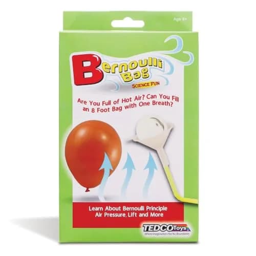 TEDCO Bernoulli Bag Science Fun Kit w/5 Experiments | Hands-on Bernoulli's Principle Learning thumbnail 1