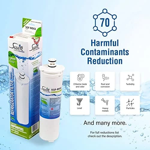 Swift Green Filters SGF-BO52 Refrigerator Water Filter 6 Pack | 2000-Gallon Coconut Carbon Filtration thumbnail 2