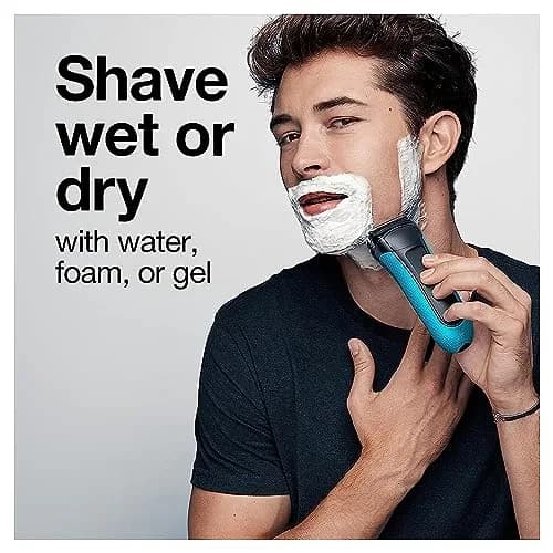 Braun Series 3 Electric Shaver 3040s Blue/Black 4 Piece Set | Precision Trimmer for a Close Shave thumbnail 5