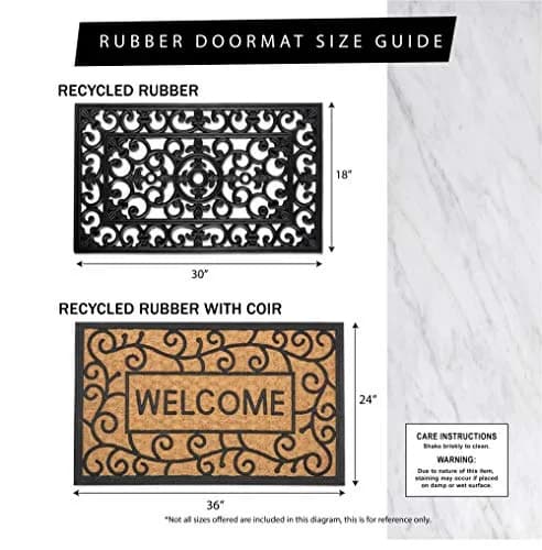 DII High Traffic All-Weather Rubber Doormat 45x75 cm (18x30 inches) | Durable Entryway Solution thumbnail 4