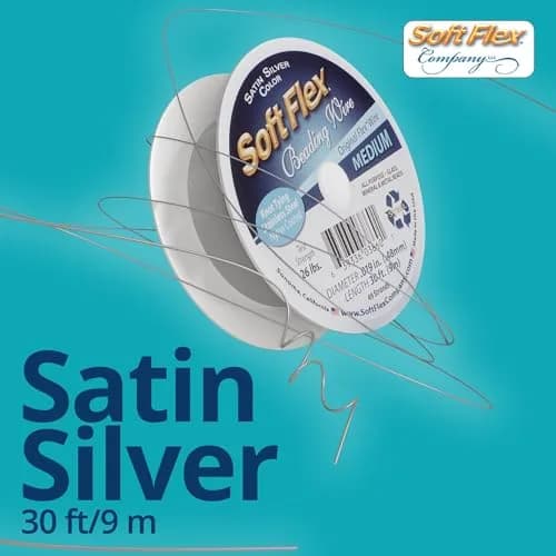 Soft Flex 49 Strand Beading Wire - 0.19mm (0.005 inch) Diameter, 9.14m (30 Feet) Nylon Design Wire | Easy to Knot, Anti-Kink thumbnail 6