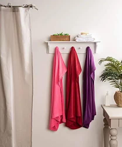 DII Microfiber Spa Towel for Women, Small/Medium, 55.5x32.5 in Eggplant | Ultra-Absorbent & Adjustable thumbnail 3