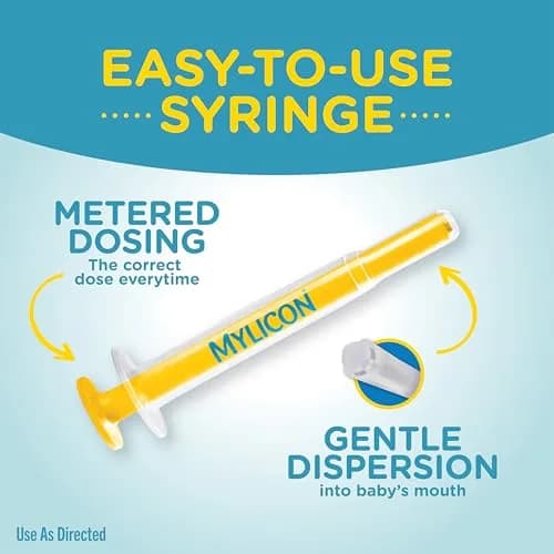 MYLICON Gas Relief Drops for Infants and Babies, Dye Free Formula, 30ml (1 Fl Oz) | Gentle Simethicone for Newborns thumbnail 6