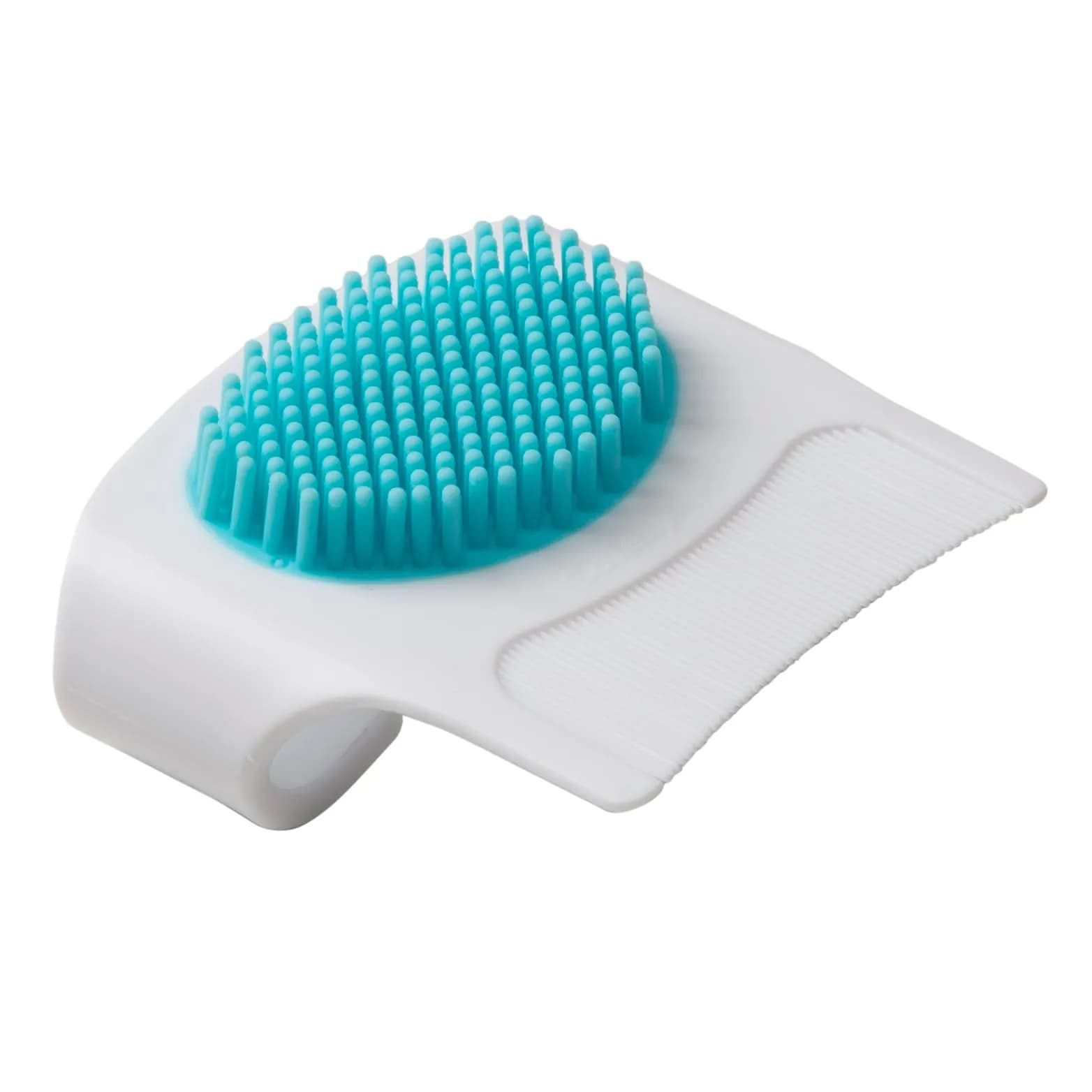 Safety 1st Cradle Cap Brush and Comb Set, White/Blue | Gentle Newborn Scalp Care