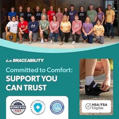 BraceAbility Forefoot Offloading Post-Op Shoe Small | 15-Degree Wedge for Diabetic Ulcers, Fractures, Surgery Recovery thumbnail 8