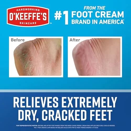 O'Keeffe's Healthy Feet Foot Cream for Extremely Dry, Cracked Feet 85g (3 oz) | Heals, Relieves & Repairs thumbnail 2
