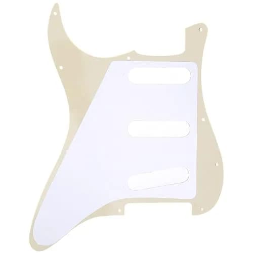 Musiclily Pro SSS 11-Hole ST Guitar Pickguard 1Ply Cream | Fits Fender US/Mexico Stratocaster thumbnail 3