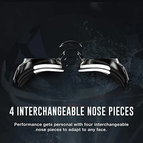 Speedo Women's Mirrored Vanquisher Swim Goggles | Anti-Fog, UV Protection, 4 Nose Pieces thumbnail 6