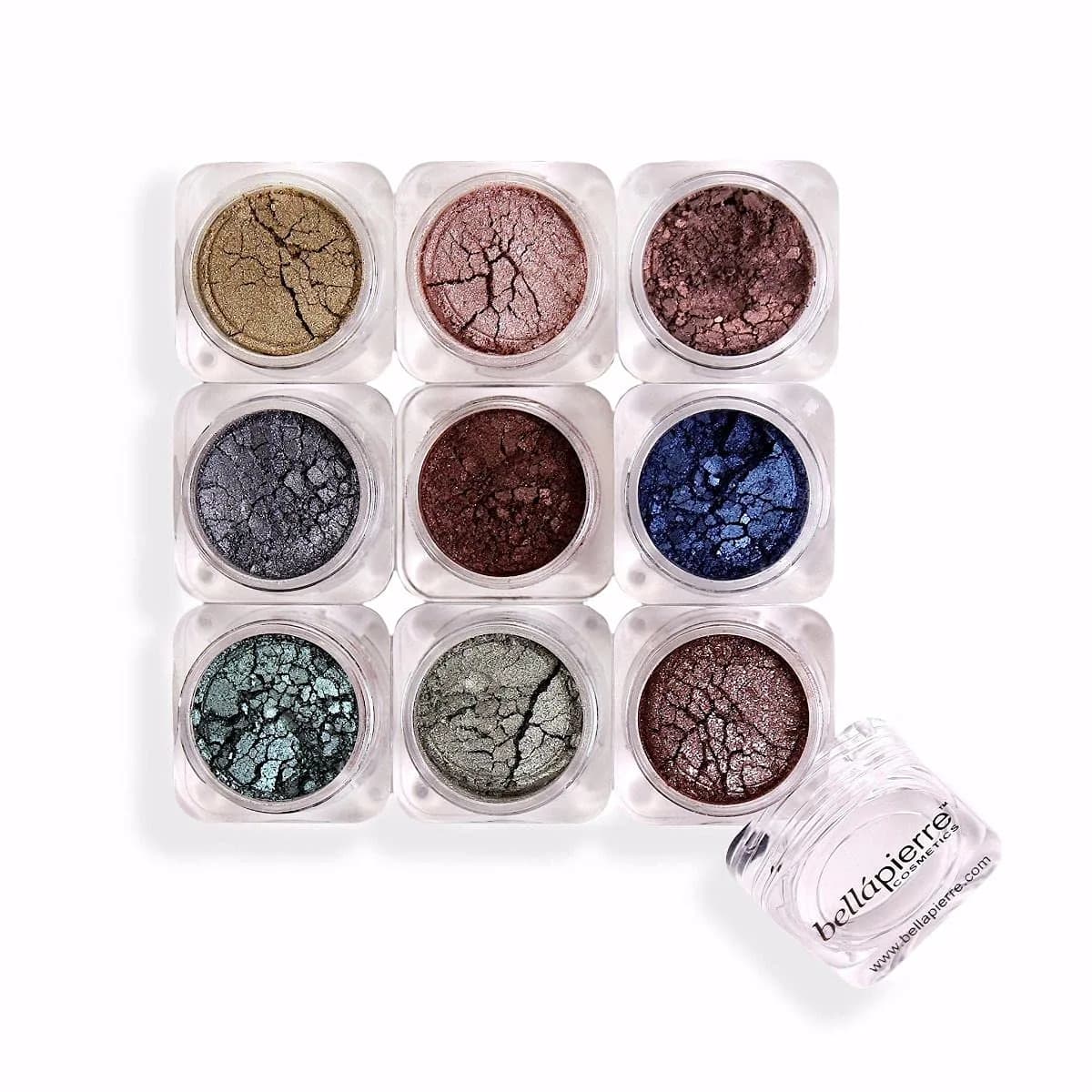 bellapierre Shimmer Powder 9 Stack | Fabulous 0.56 oz (15.8 g) | Vegan & Cruelty-Free Eye Makeup — Pandera