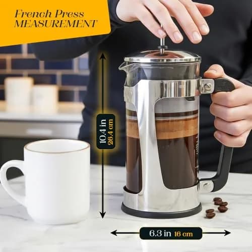 ESPRO P5 French Press Coffee Maker, 946ml (32oz) | Dual Filter Sludge-Free Brew thumbnail 2
