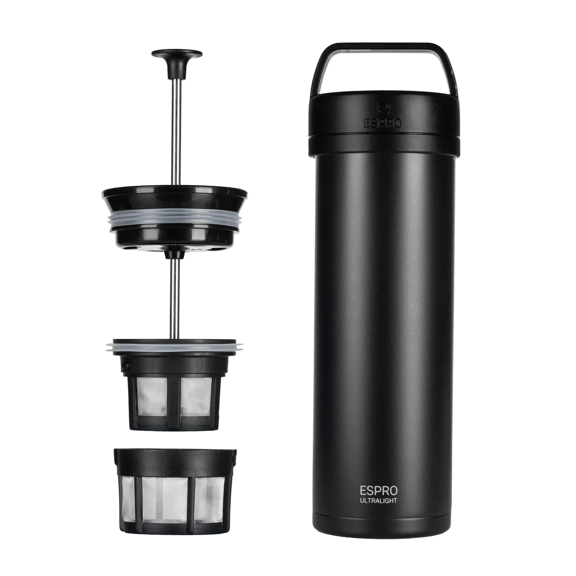 ESPRO Go P0 Ultralight French Press Coffee Maker for Travel, Vacuum Insulated Stainless Steel, 16 Ounces - main product image