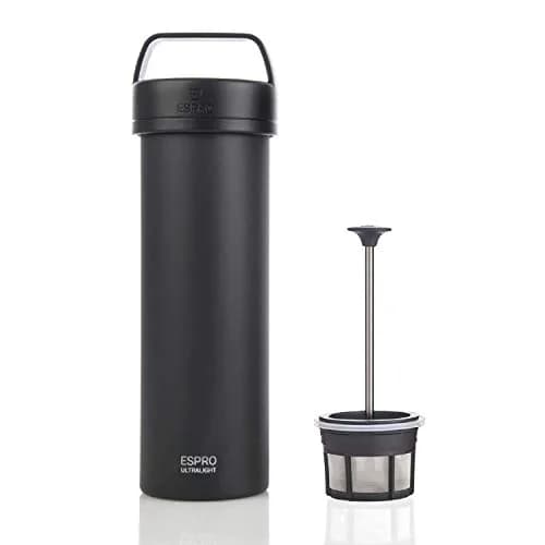 ESPRO Go P0 Ultralight French Press Coffee Maker for Travel, Vacuum Insulated Stainless Steel, 16 Ounces thumbnail 4
