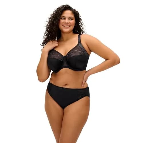 Elomi Cate Underwire Banded Bra 34G | Full Coverage Support & Elegant Sheer Embroidery thumbnail 3