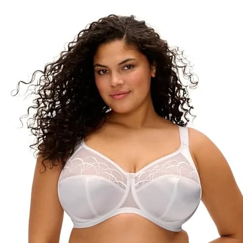 Elomi Cate Underwire Banded Bra 42H | Full Coverage Support & Elegant Sheer Embroidery thumbnail 1