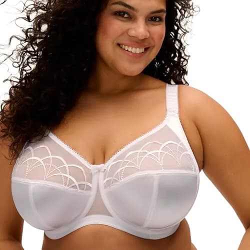 Elomi Cate Underwire Banded Bra 42H | Full Coverage Support & Elegant Sheer Embroidery thumbnail 2