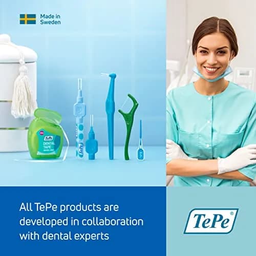 TePe Extra Soft Interdental Brush 1.1mm (Large Gaps) | Dermatologist Tested Hypoallergenic Toothbrush thumbnail 6
