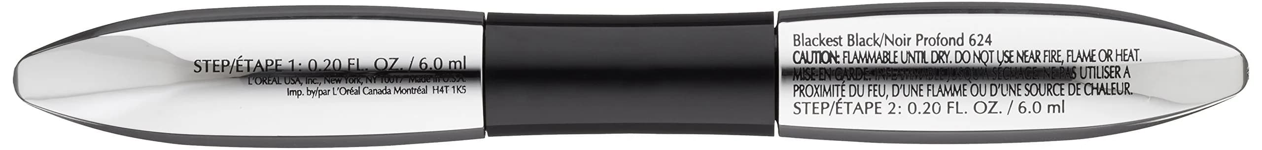 L'Oreal Paris Voluminous Superstar Waterproof Mascara, Blackest Black, 12 ml (0.41 Fl Oz) | Show-Stopping Lash Effect thumbnail 2