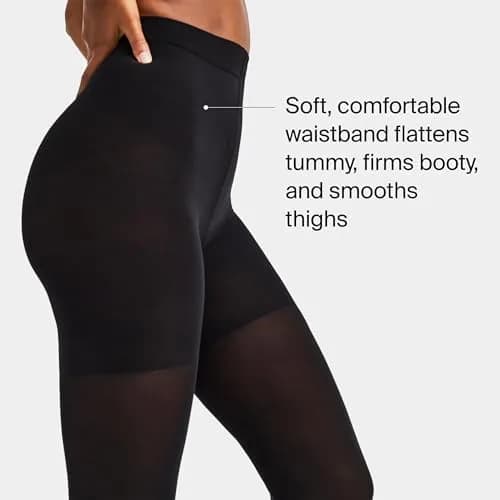 SPANX SPANXshape Mid-Thigh Tight-End Tights, Very Black, A | Comfortable, Flattering Fit for Women thumbnail 3