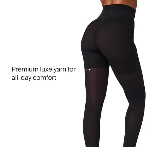 SPANX SPANXshape Mid-Thigh Tight-End Tights, Very Black, D | Level 3 Shaping for All-Day Comfort thumbnail 4