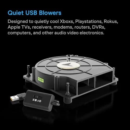AC Infinity MULTIFAN S2 Quiet USB Blower Fan 4.7 x 4.7 x 1 in | 35 CFM airflow, UL-certified thumbnail 2