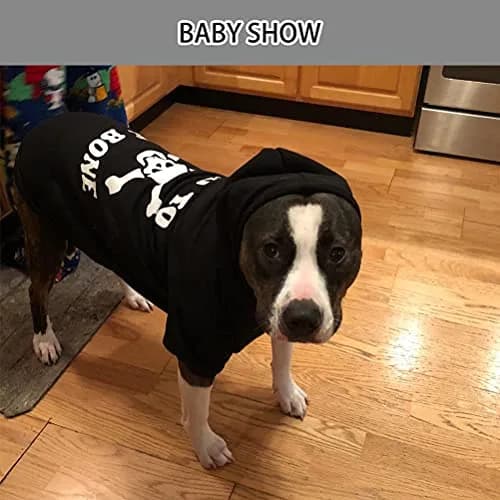 EXPAWLORER Dog Hoodie - Bad to The Bone Halloween Sweater, M | Casual Fall & Winter Dog Apparel thumbnail 7