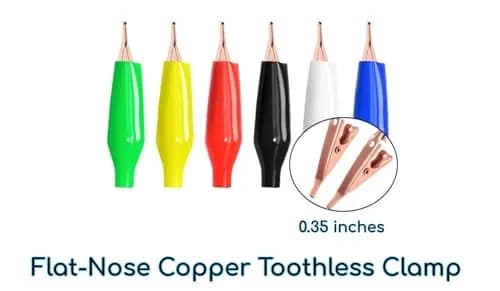 KUJOBUY Micro Alligator Copper Clips Pack of 50 | Precision Electrical Prototyping Tool thumbnail 4