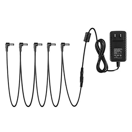 Donner DPA-1 9V DC 1A Power Supply Adapter with 5-Way Daisy Chain Cable | Powers Keyboards & Guitar Pedals thumbnail 1