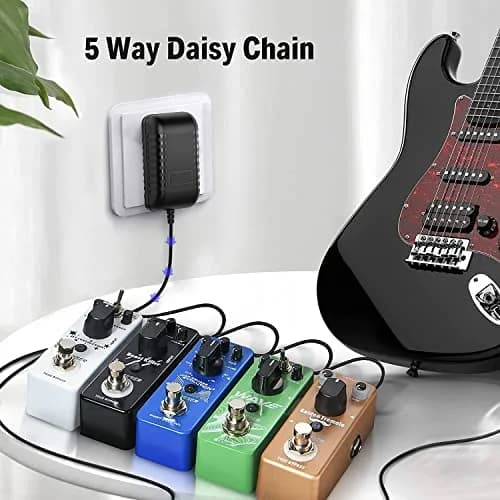 Donner DPA-1 9V DC 1A Power Supply Adapter with 5-Way Daisy Chain Cable | Powers Keyboards & Guitar Pedals thumbnail 7