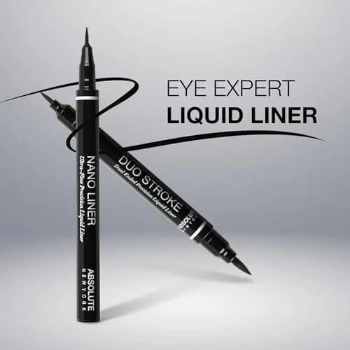 Absolute New York Shape N' Define Double-Ended Eyeliner | Ultra-Fine Water-Resistant Liquid, 0.03 Fl Oz thumbnail 2