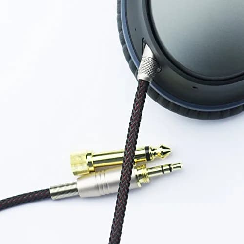 NewFantasia Replacement Audio Upgrade Cable Compatible with Bose QuietComfort 25, QC35 II, QC45, 1.2meters/4feet | Braided Tangle-Free thumbnail 5