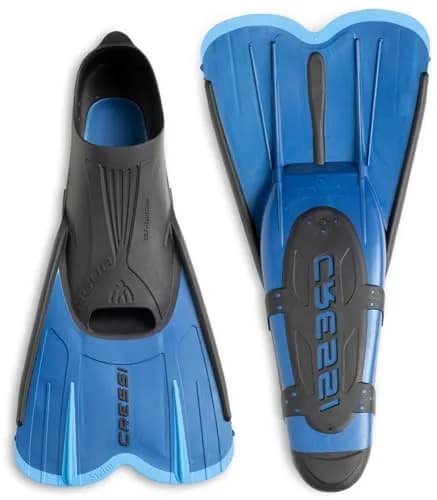 Cressi Agua Short Full Foot Pocket Fins, Blue/Azure, EU 39/40 | Lightweight, Travel-Ready Snorkeling Fins thumbnail 6
