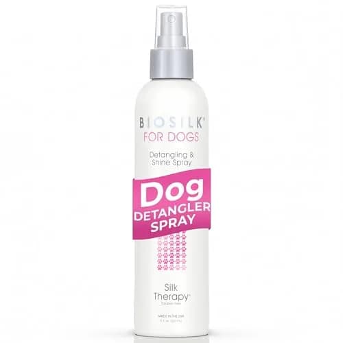 BioSilk for Dogs Silk Therapy Detangling and Shine Spray 237ml (8 Fl Oz) | pH Balanced Leave-In Mist for Dematting thumbnail 1