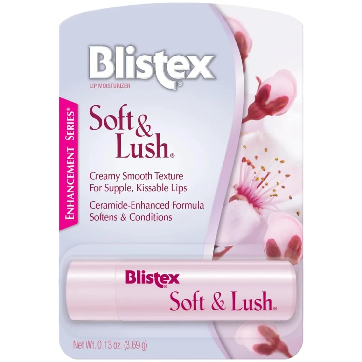 Blistex Soft & Lush Lip Protectant 0.13 oz | Ceramide-Enhanced Moisturizer for Deep Hydration - main product image