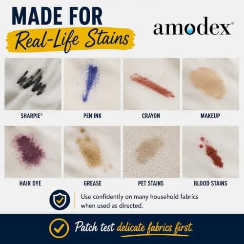 Amodex Ink & Stain Remover for Clothes, Leather and Skin 236.58 ml (2 x 4 Fl Oz) | Gentle & Powerful for Ink, Grease, Wine, and More thumbnail 5