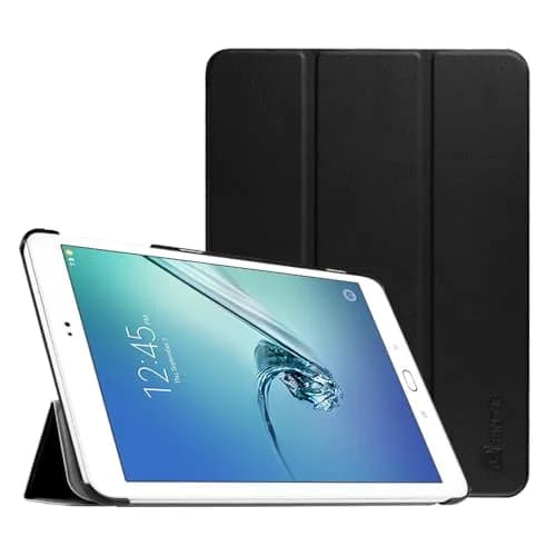 FINTIE Slim Shell Case for Samsung Galaxy Tab S2 9.7 2015 | Auto Sleep/Wake, Flip Stand, Black thumbnail 1