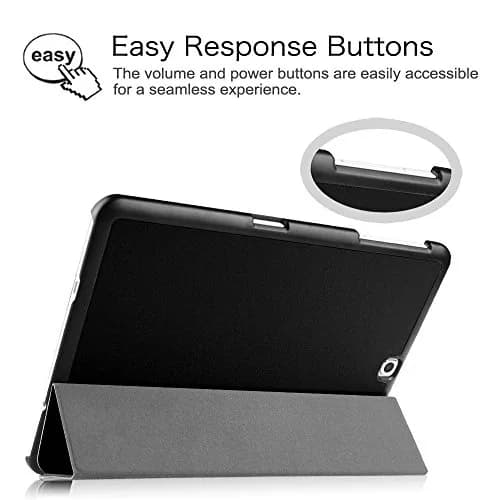FINTIE Slim Shell Case for Samsung Galaxy Tab S2 9.7 2015 | Auto Sleep/Wake, Flip Stand, Black thumbnail 6