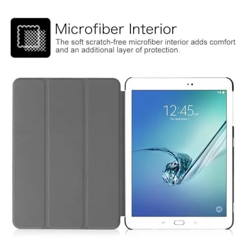 FINTIE Slim Shell Case for Samsung Galaxy Tab S2 9.7 2015 | Auto Sleep/Wake, Flip Stand, Black thumbnail 3