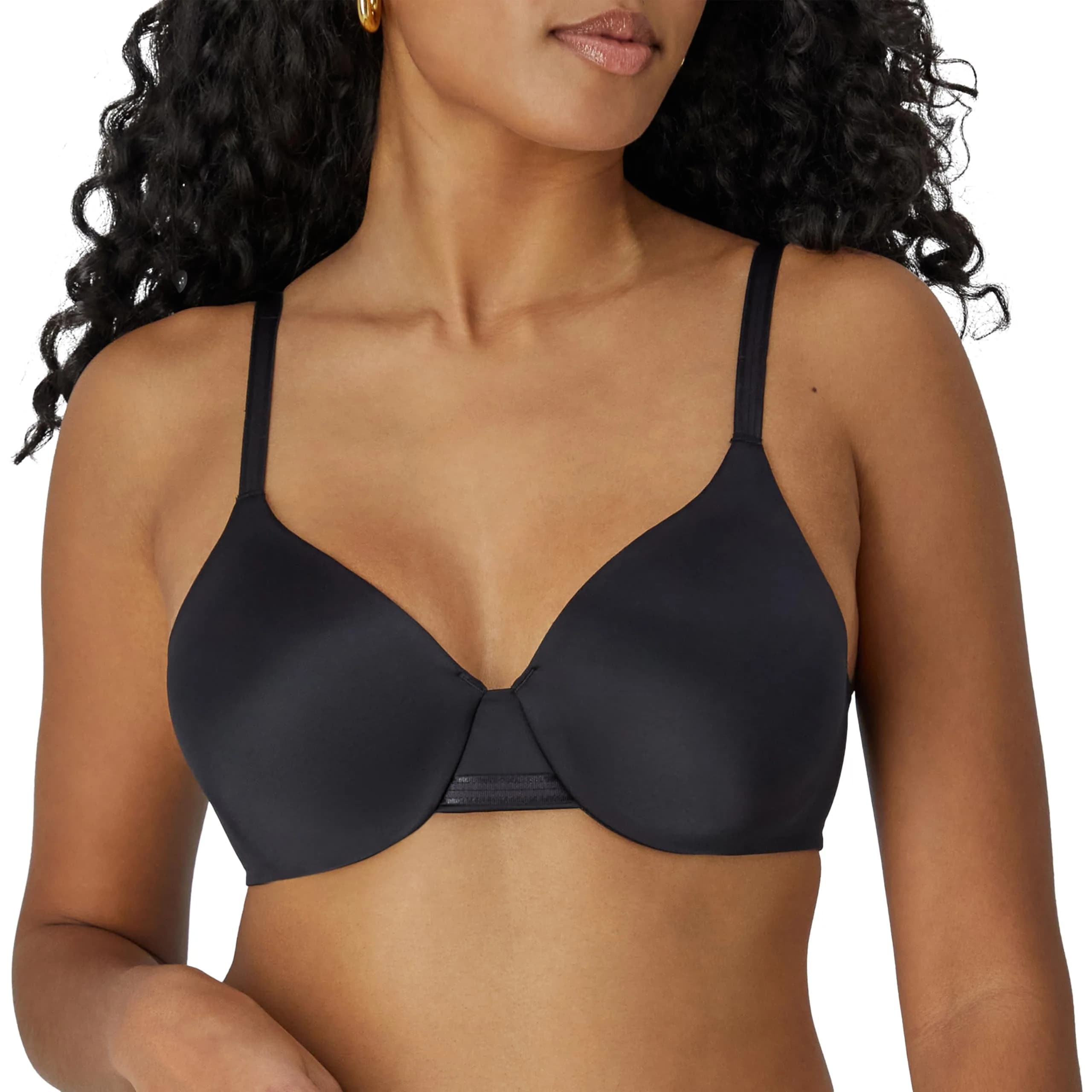Bali Womens One Smooth U Underwire Bra 36D | Seamless Support & Concealment — Black / 36B